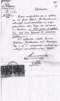 Apliecība parJurija Gaļičs-Gončarenko dzīves vietu
